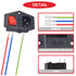 3Pcs AC 10A 15A 250V Rocker Switch Power Socket Inlet Module Plug, 3 Pin IEC320 C14 10A Male Power Switch with 6Pcs Mounting Screws,9Pcs 18 AWG Ex...