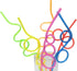 Crazy Straws for Kids - 12 Pk Silly Straws Plastic Reusable Funny Curly Twisty for Party Toddlers Children & Adults...