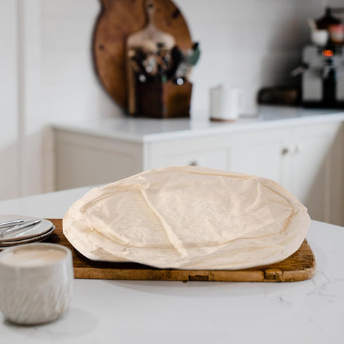 MAGICLULU 2pcs Butter Organic Linen Suits Cheese Organic Liner Sourdough Basket Cover Food Grade Cheesecloth Baking Supplies Kitchen Utensil Bread...