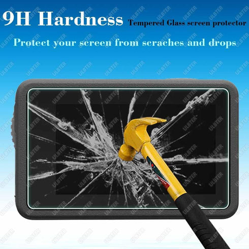 Screen Protector for DJI OSMO Action 4 Camera + Silicone Lens cap Cover, 0.3mm 9H Hardness Tempered Glass Protector, Anti-Scrach Anti-Fingerprint ...