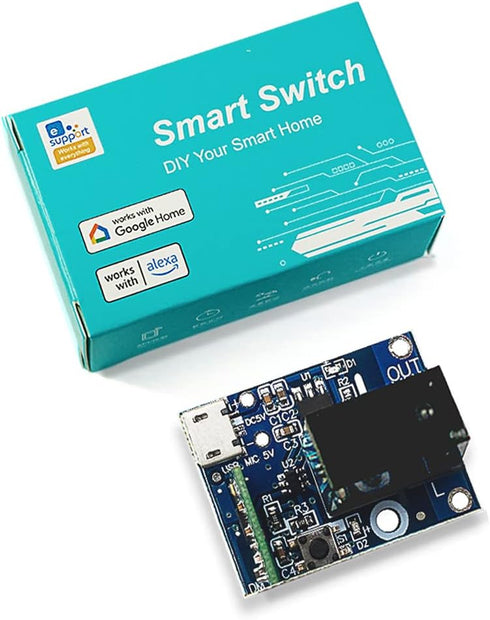 Ewelink Wifi Relay Module USB DC 5v 1 Channel Inching Self-Lock Dry Contact Remote Switch Home Automation Modules for Access Control,Computer Powe...