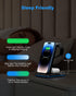 Foldable Wireless Charger for Multiple Devices 3 in 1 Wireless Charging Station for Travel, Compatible with iPhone 16 15 14 13 12 11/Pro/XR, Charg...