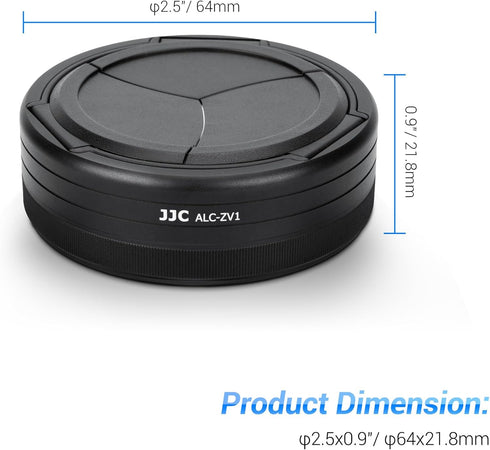 Auto Lens Cap for Sony ZV-1 II and ZV-1,No Vignetting Anti-dust Lightweight Camera Lens Cover for ZV-1 II ZV-1...