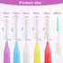 250pcs Interdental Brushes for Braces, 5 Colors Soft Bendable Braces Brushes Dental Teeth Flossing Head Disposable Hygiene Flosser Toothpick Tooth...
