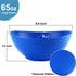2 Pack Large Wheat Straw Bowls 65 oz, Unbreakable Large Salad Bowls, Microwave & Dishwasher Safe Big Mixing Bowls, Plastic Bowls Reusable Set of 2...