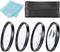55mm Close-Up Filter Set (+1, 2, 4 and +10 Diopters) Magnification Kit for Sony Alpha a7, Alpha a7 II, Alpha a7 III Camera with 28-70mm Lens, a660...