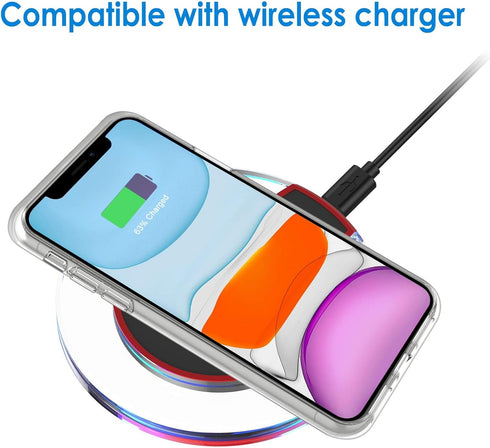 JETech Case for iPhone 11 6.1-Inch, Non-Yellowing Shockproof Phone Bumper Cover, Anti-Scratch Clear Back (Clear)...