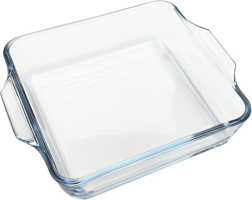 MINI- 6.5in Square Glass Baking Dish for Oven, Borosilicate Glass Casserole Dish, Glass Baking Pan for Air Fryer Oven...