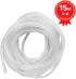50Ft XHF 1/4" Clear Spiral Cable Wrap 6mm(Wrapping Range:4mm-50mm) Spiral Wire Wrap Cord for Computer Electrical Wire Organizer Sleeve Hose RoHS...