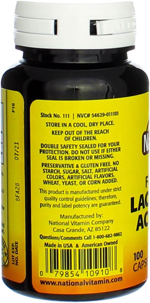 Freeze Dried Lactobacillus Acidophilus 100 Caps...