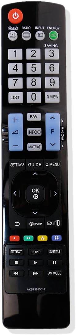 AKB73615312 Replacement Remote Control Applicable for LG LCD LED TV 32LS4600 42LS4600 47LS4600 50PA4500 50PA6500 60PA6500 32LS5600 32LD350C 55LS56...