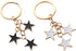 Meefisher Women's Stars Bag Charms Cute Enameled Keychain Keyring for Purse Accessories Kawaii Aesthetic Gifts (2 PCS? black?white?)...