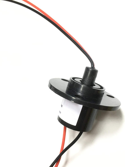 Taidacent 2 Wires 15A 20A 30A 40A 60A Slip Ring Collector Ring Rotary Electrical Contact (10A)...