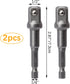 OIIKI 2 Pack 1/4 inch Square Socket Adapter Bit Set, Hex Impact Driver Power Bits, Extension Socket Adapter for Automotive DIY-1/4 Hex Shank...