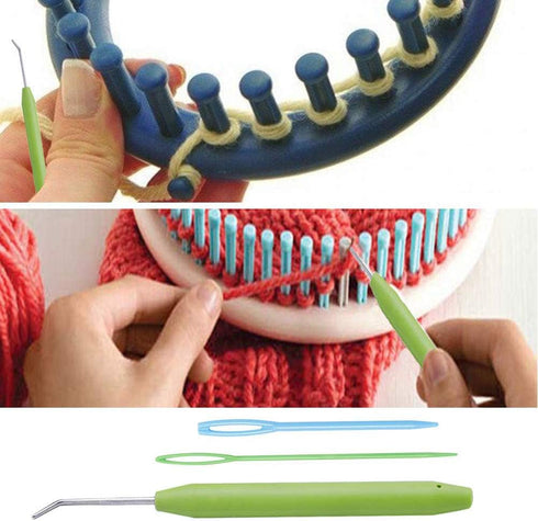4 Sets Knitting Loom Hooks, Crochet Hook Set with 8 Pieces Needles for Knifty Knitters ?......