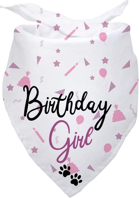 Dog Birthday Bandana Dog Birthday Girl Happy Birthday Dog Bandana for Girls Pet Accessories for Dog Lovers Birthday Bandana for Large Dog Girl Dog...