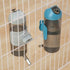 septillar Pet Water Bottle Hanging Dog Water Dispenser Kennel Drinker Kettle Feeder BPA Free Cage Crate Hutch Puppy Cat Rabbit (17oz, Gray)...