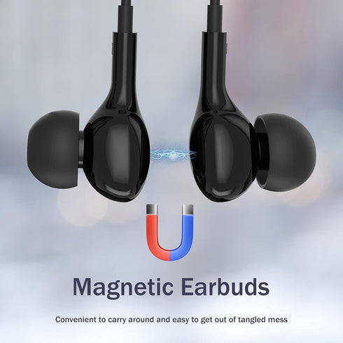 3.5mm Earbuds Wired with Mic for Samsung A14 A32 A15 A13 5G Wired in-Ear Headphones 3.5mm Headphone Jack Stereo Magnetic Earphones Wired for Samsu...