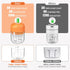 Electric Garlic Chopper, Portable Veggie Chopper, 350ML Garlic Grinder Masher Onion Chopper,Cordless Food Processor for Ginger, Chili, Fruit, Meat...