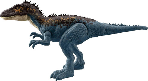 Mattel Jurassic World Mega Destroyers Carcharodontosaurus Posable Dinosaur Action Figure Toy with Attack and Breakout Features, Blue...