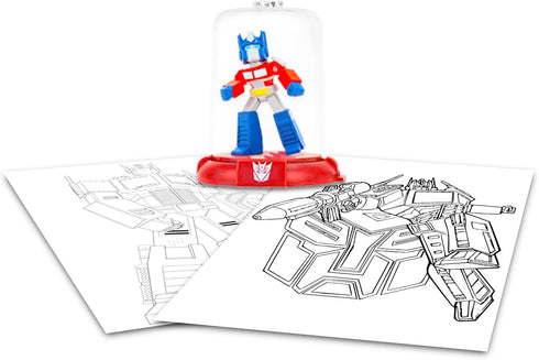 Transformers Domez Action Figure Set - 1 Pc Transformers Office Decor Bundle with 2” Transformers Figurines Optimus Prime Plus Stickers | Transfor...