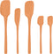Tovolo 5-Piece Spatula Silicone Utensil Set (Apricot): Spatula, Spoonula, Jar Scraper, Mini Spatula, and Mini Spoonula...