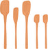 Tovolo 5-Piece Spatula Silicone Utensil Set (Apricot): Spatula, Spoonula, Jar Scraper, Mini Spatula, and Mini Spoonula...