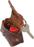 Hide & Drink, Tiny Handbag with Key Ring Holder Handmade from Full Grain Leather...