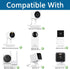 Gooseneck Clip Wall Mount for Wyze Cam OG and More Cameras with 1/4" Threaded Hole...