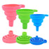 Kitchen Silicone Collapsible Funnel Set of 3,Small and Large,Flexible-Foldable-Cooking-Food-Grade Funnels for Filling Small or Mini Bottles,Perfum...