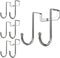 Poeland Over Cabinet Drawer Double Hooks 304 Stainless Steel Narrow Door Hook for Kitchen, Bathroom, Drawer, Wardrobe Door, Cabinet Door, Office C...