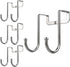 Poeland Over Cabinet Drawer Double Hooks 304 Stainless Steel Narrow Door Hook for Kitchen, Bathroom, Drawer, Wardrobe Door, Cabinet Door, Office C...