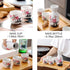 Old Craftsmen's 5 Pcs Japanese Sake Set 200ml Sake Bottle and 50ml Sake Cup Set Traditional Hand Painted Design Porcelain Pottery Ceramic Soju Cup...