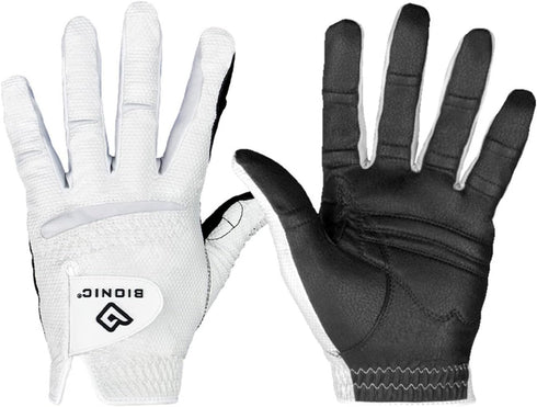 New Improved 2X Long Lasting Bionic RelaxGrip Golf Glove with Patented Double-Row Finger Grip System (Men's Cadet Medium, Worn on Left Hand)...