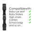 G Ganen Universal Child Chest Harness Clip Anti-Slip Baby Chest Clip Guard Compatible with Seats, Strollers, High Chairs, schoolbags, max. for 1.5...
