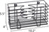 YCOCO Hair Dryer Holder,Hair Tool Organizer Wall Mount Metal Wire Bathroom Hair Care Styling Tool Organizer Storage Basket for Hair Dryer, Flat Ir...