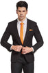 Orange Tie Men Women Skinny Tie Slim Tie Stripe Tie with Hanky Waterproof Oilproof Tie-Orange...