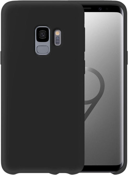 Liquid Silicone Phone Case for Samsung Galaxy S9 G960 G960U 5.8"/Shockproof/Gel Rubber/Cover Case Drop Protection Black...