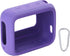 for JBL Go 4 Waterproof Bluetooth Speaker Silicone Cover Case, Portable Silicone Travel Case with Carabiner, Protective Skin Case (Purple Case) - ...