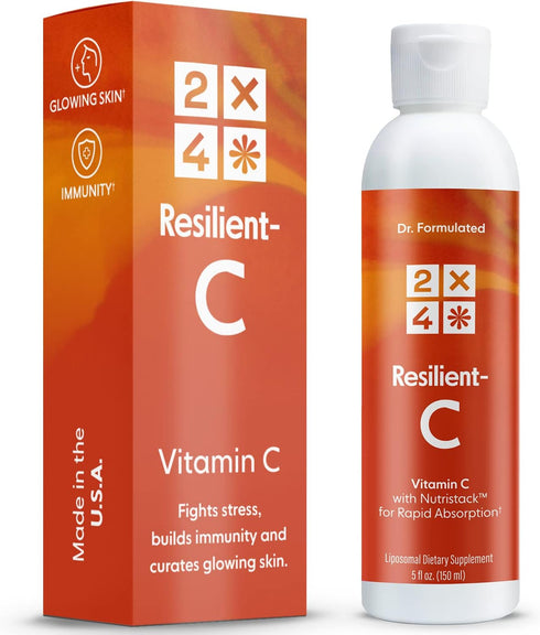2X4 Liposomal Vitamin C Liquid for Adults and Kids - 1000 mg VIT C Immune Support Supplement - Natural Antioxidant - USA Made and Non-GMO Formula ...