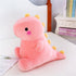Pink Dino Plush,Cute Dinosaur Stuffed Animals,Super Soft Dino Plushie Toys,Dino Plush for Anxiety Relief Birthday Gifts for Kids Girls Boys Pink 8...