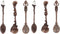 6Pcs Retro Crystal Alloy Coffee Spoon Tea Spoon, Tea Spoons for Tea Party Decorative Dessert Spoon Ice Cream Spoons for Cafe Tableware...