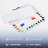 Mr. Pen Airtight 18-Well Watercolor Palette with 2 Mixing Areas and Lid - Folding Paint Tray...