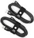 Sewell MOS Strike Lightning Cable, 6ft Two Pack, Ultra Durable Braided Nylon Fiber Jacket, Tangle Resistant, MFI Certified,Gray,SW-33122-06-2...