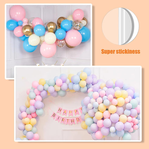 700 Pcs Double-Sided Adhesive Dots, 10mm Double Sided Sticky Dots Stickers, Round Acrylic No Traces Strong Adhesive Sticker Waterproof Dot Sticker...