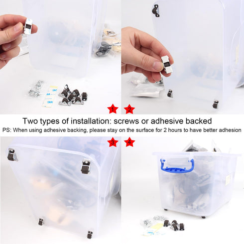 Mini Caster Wheels 0.5 Inch Low Profile Fixed Casters with Screws, Steel Top Plate, Self Adhesive Tiny Rubber Caster Wheels for Rolling Small Appl...