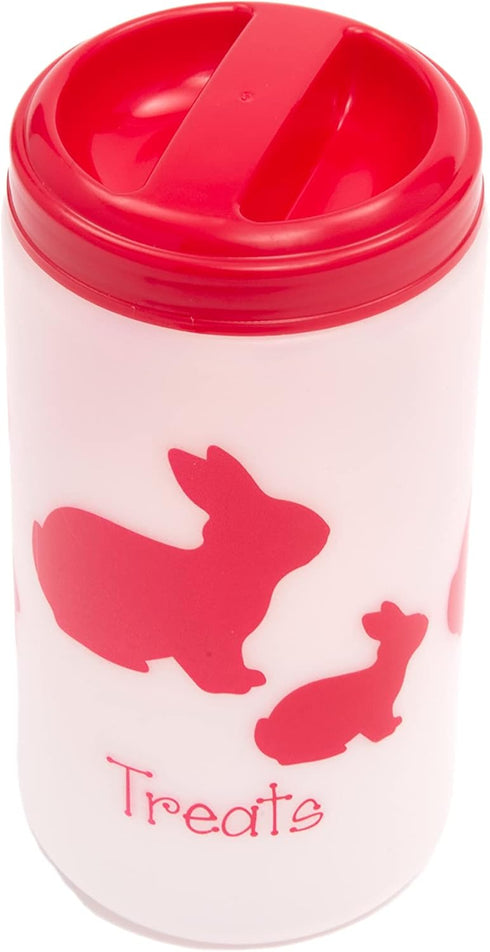 Lixit Food and Treat Storage Jars for Dogs, Cats, Small Animals and Birds (32oz, Red)...