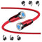 540° Rotation Magnetic Charging Cable, Magnetic Charging Tips 3in1 Short USB Cable Compatible for all Smartphone/ChargeBank/Charging Station for M...