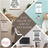 Black Wood & Canvas Wall Hanging Bathroom Word Search Forgot Phone Wall Art Small 12x14.5-Inch...