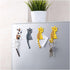 Cute Multifunction Cat Magnetic Refrigerator Sticker Fridge Magnet Hanging Hook 2 in 1 Gray cat/Black white cat/Yellow striped cat/Gray Yellow str...